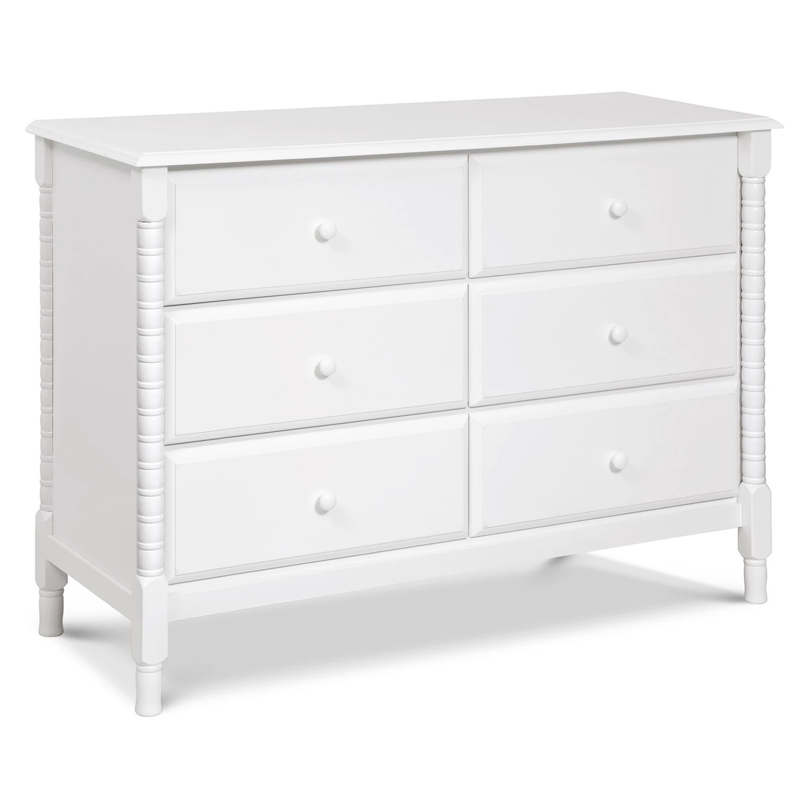 DaVinci Jenny Lind Spindle 6-Drawer Dresser, White | Kohl's