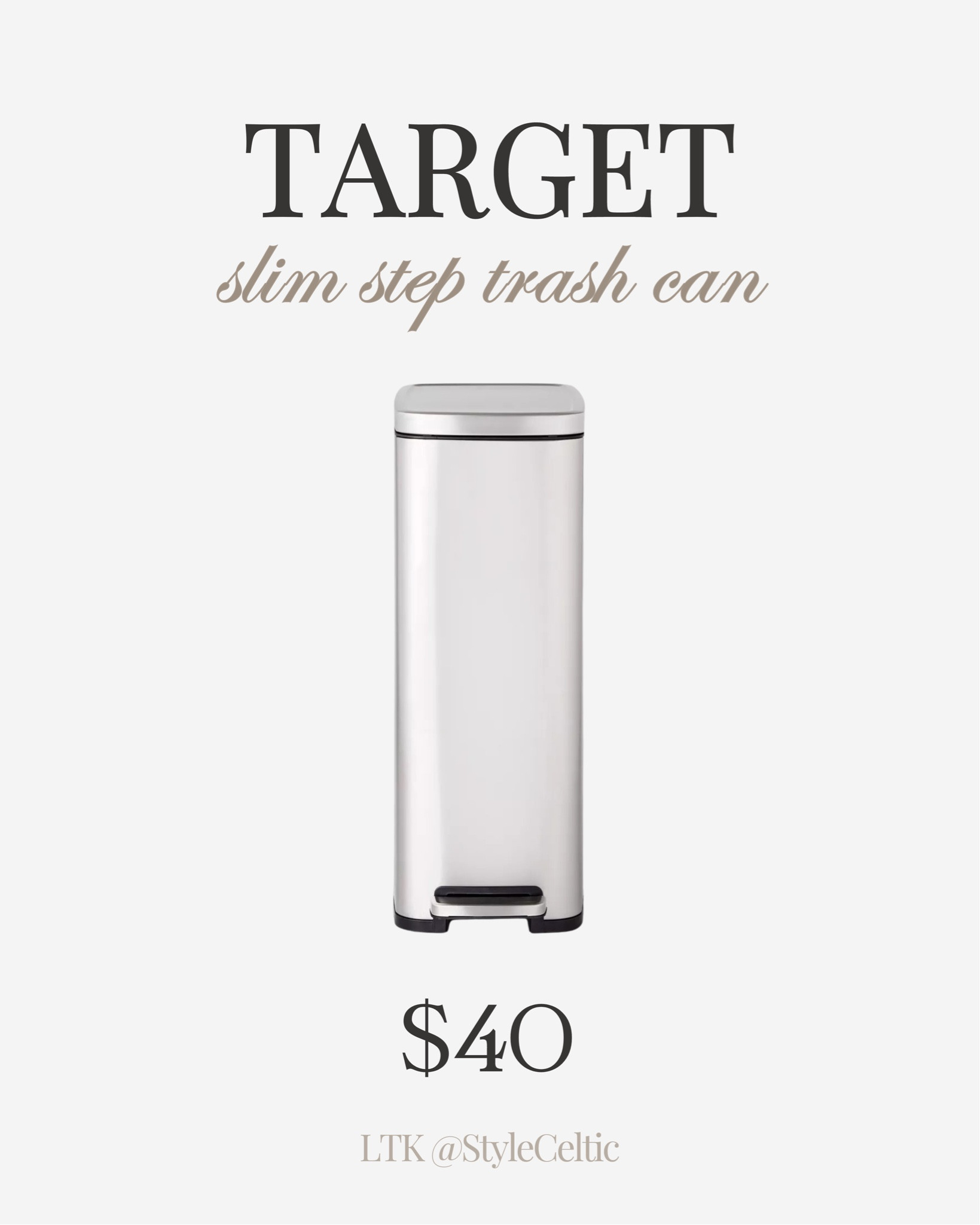 Target Circle Sale Deals Slim Trash Can ✨
.
.
Target deals, target sale, home decor, kitchen decor, slim trash cans, home essentials, target home, home deals, summer deals, summer sales, target circle sale, kitchen essentials 

#LTKSummerSales #LTKSaleAlert #LTKHome