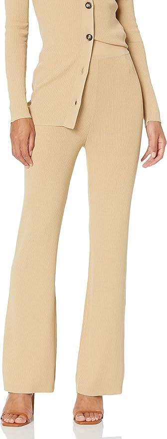 Amazon.com: The Drop Women's Ellison Rib Flare Leg Sweater Pant, Curds &Whey, S : Clothing, Shoes... | Amazon (US)