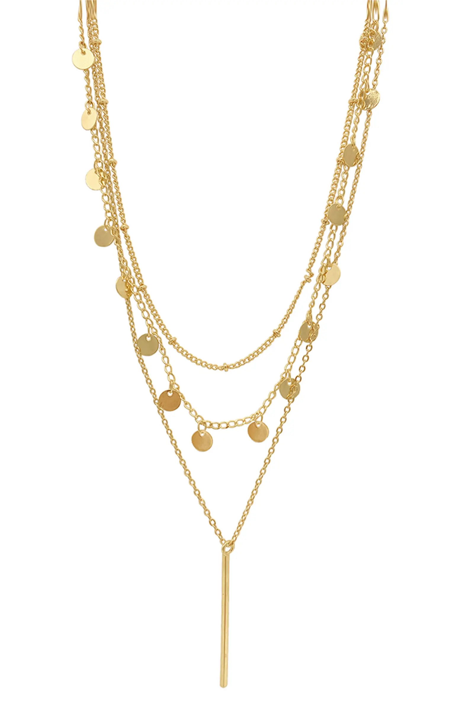 Set of 3 Water Resistant Chain Necklaces | Nordstrom Rack