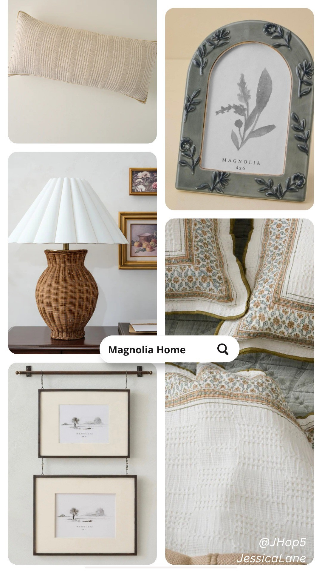 My Thursday home finds from Magnolia Home feature this textured pillow, an arched frame, and beautiful bedding. The rattan table lamp and hanging picture frames add the perfect touch of style to any room.#magnoliahome #homedecor #interiordesign #thursdayfinds

#LTKHome #LTKSeasonal