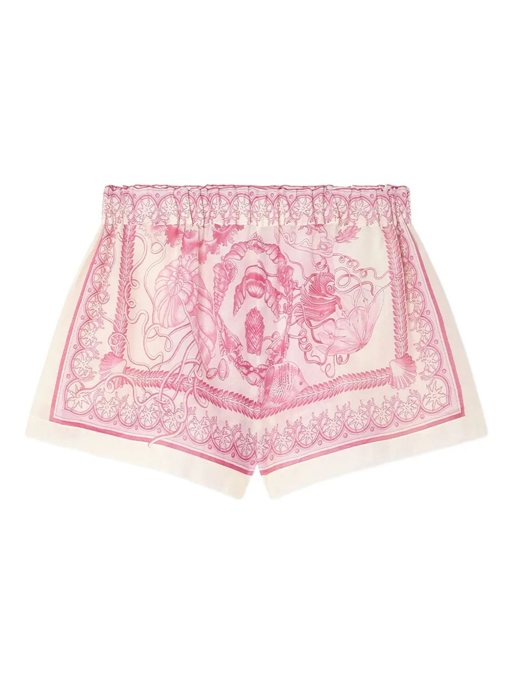 Versace Underwater Barocco cover-up shorts - Neutrals | Farfetch Global