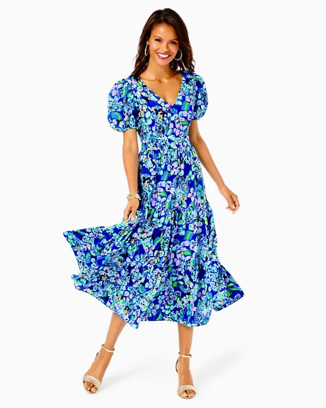 Grace Tiered Midi Dress | Lilly Pulitzer | Lilly Pulitzer