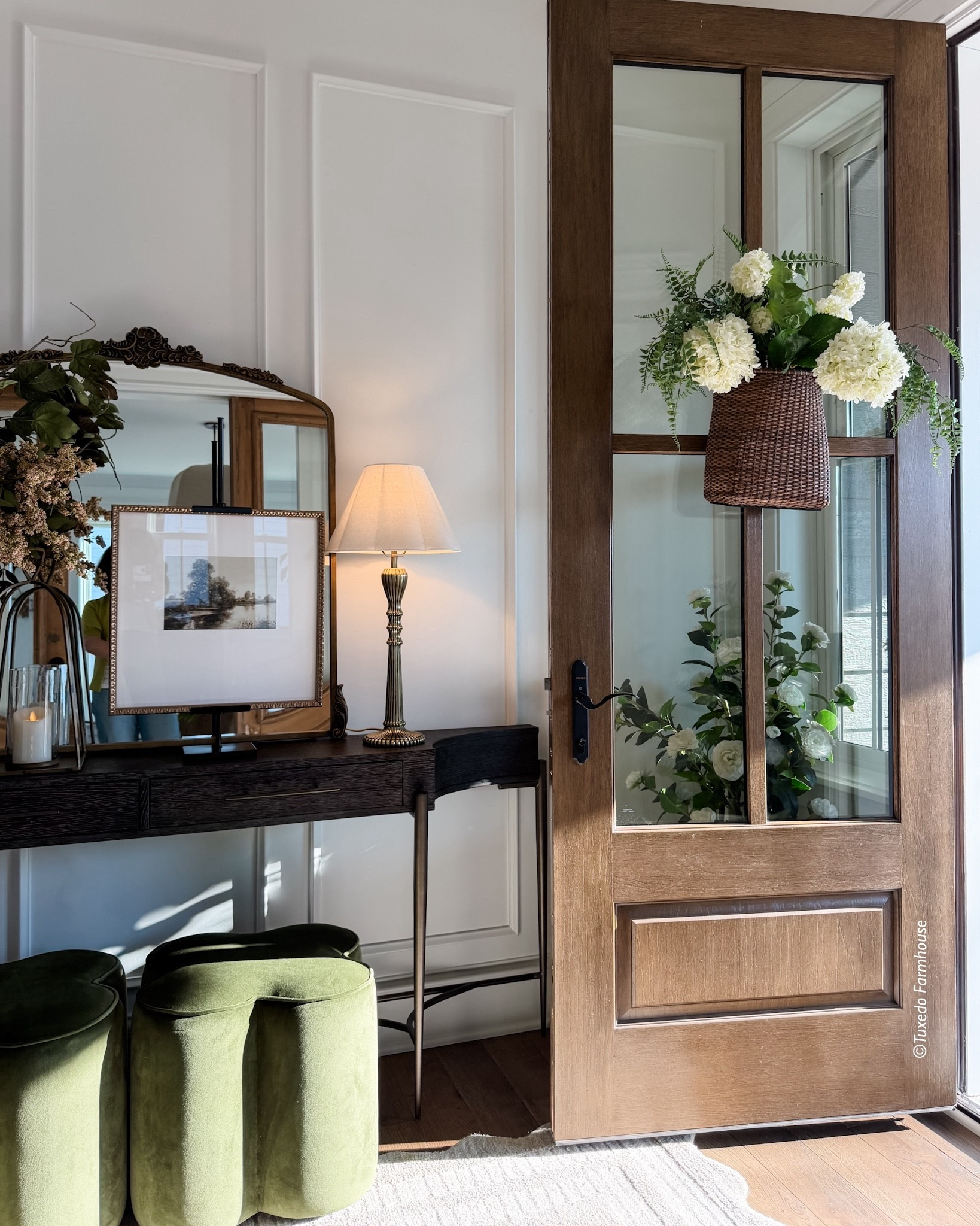 How about a hanging basket rather than a wreath on your door? I linked a few of both  

#LTKdayinmylife #LTKHome #LTKSeasonal