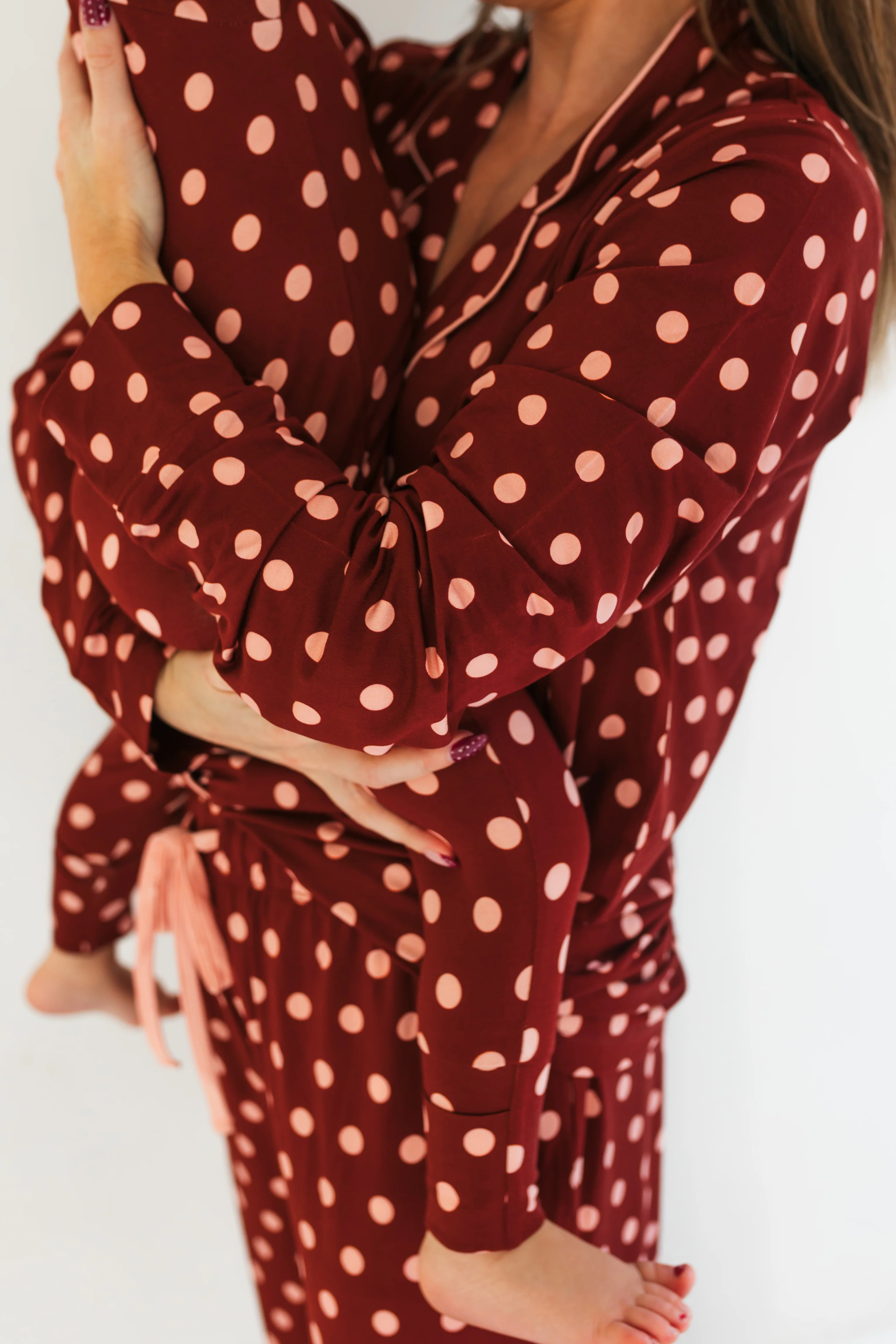 Maroon Polka Dot Women’s Set | In My Jammers