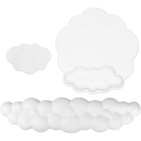 Cloud Wrist Rest Keyboard, PU Leather Memory Foam Wrist Rest for Computer Keyboard, Ergonomic Key... | Amazon (US)