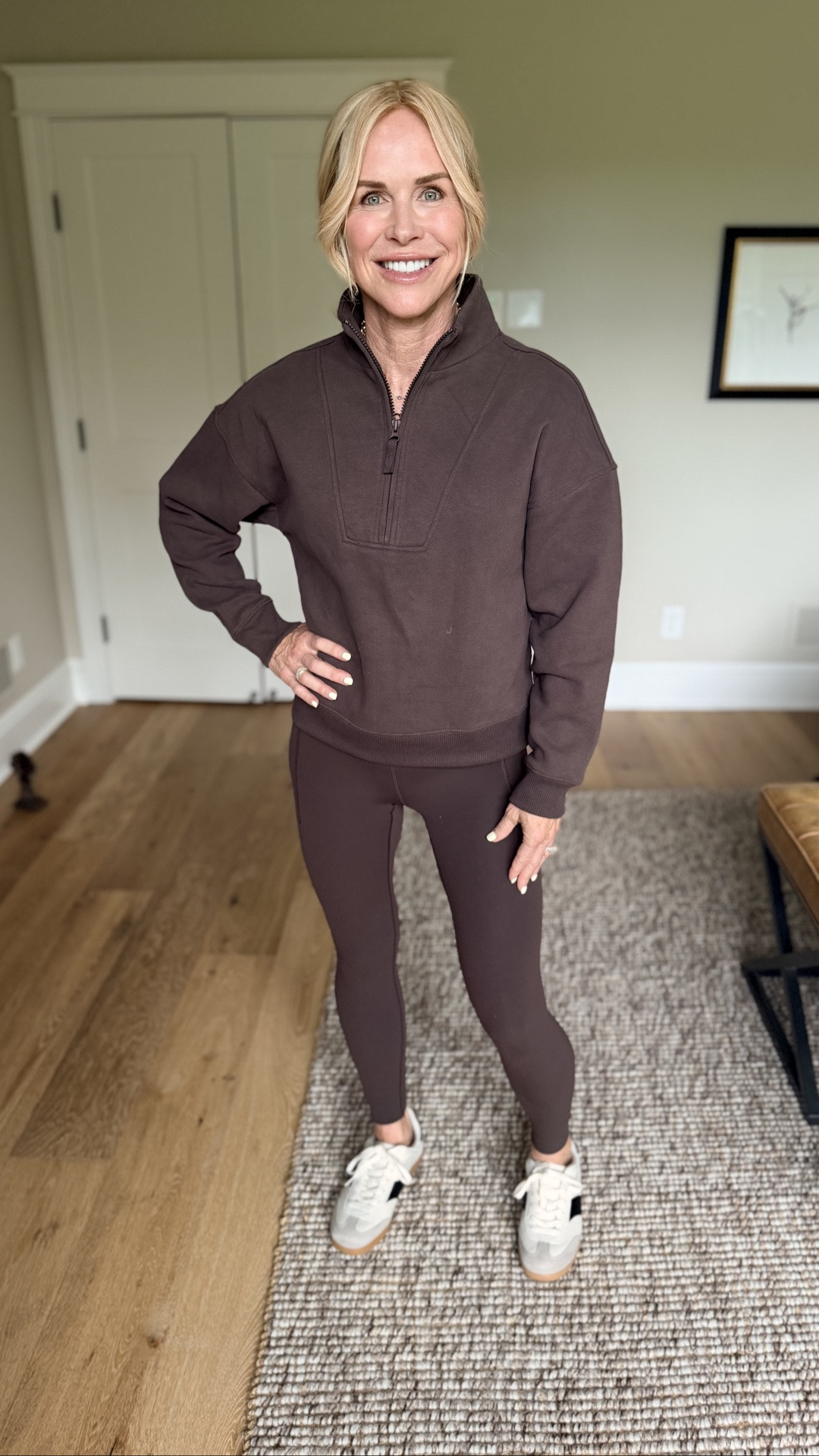 I’m most comfortable in active wear and this chocolate brown color is the color of the year!! 🤎

#LTKfitnessgoals #LTKgrwm #LTKootd