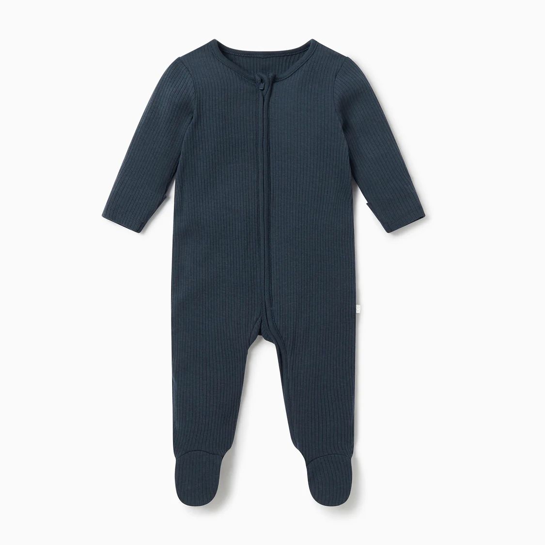 Ribbed Clever Zip Sleepsuit | Baby Mori