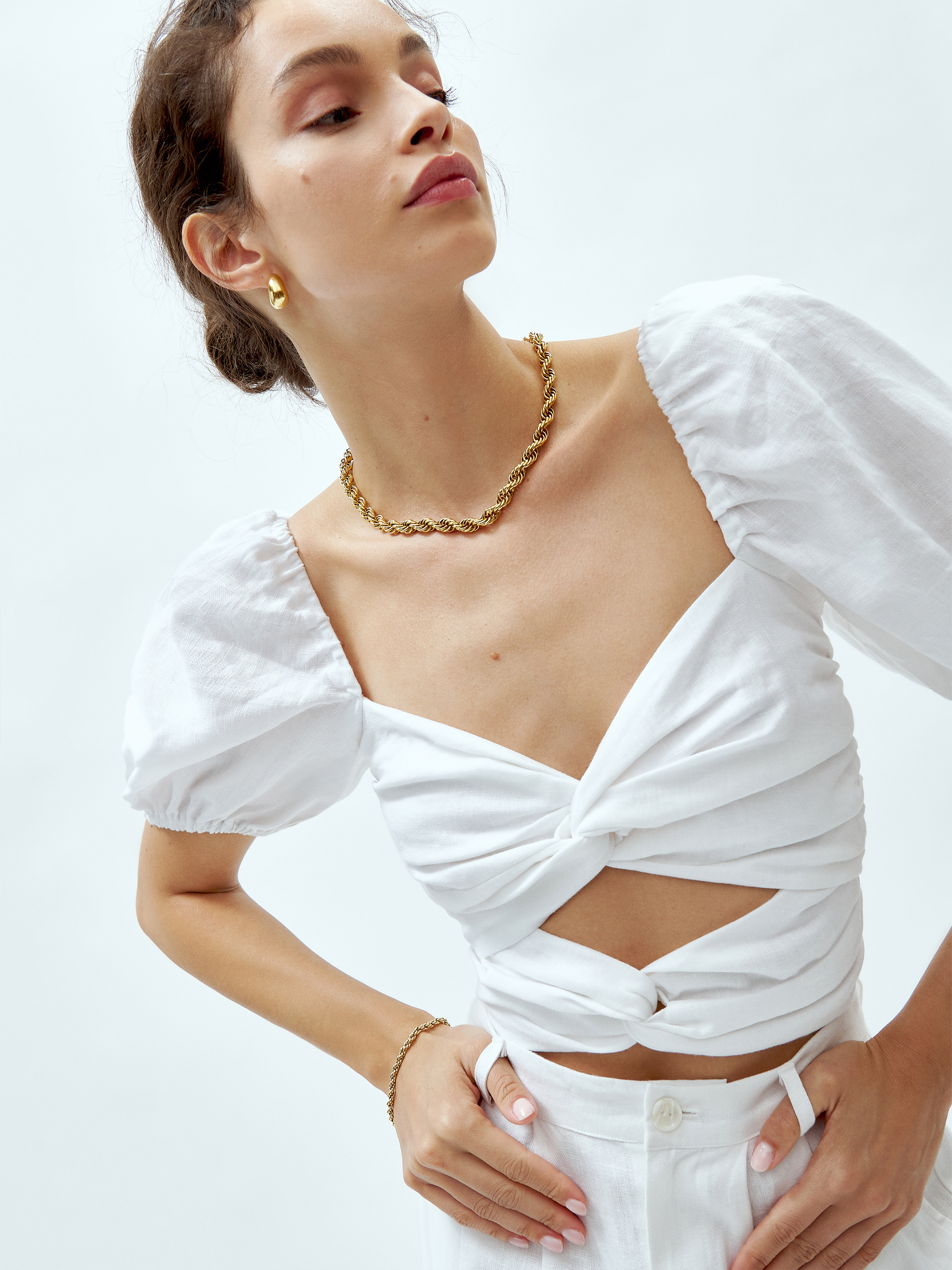 Karina Linen Top | Reformation (Global)