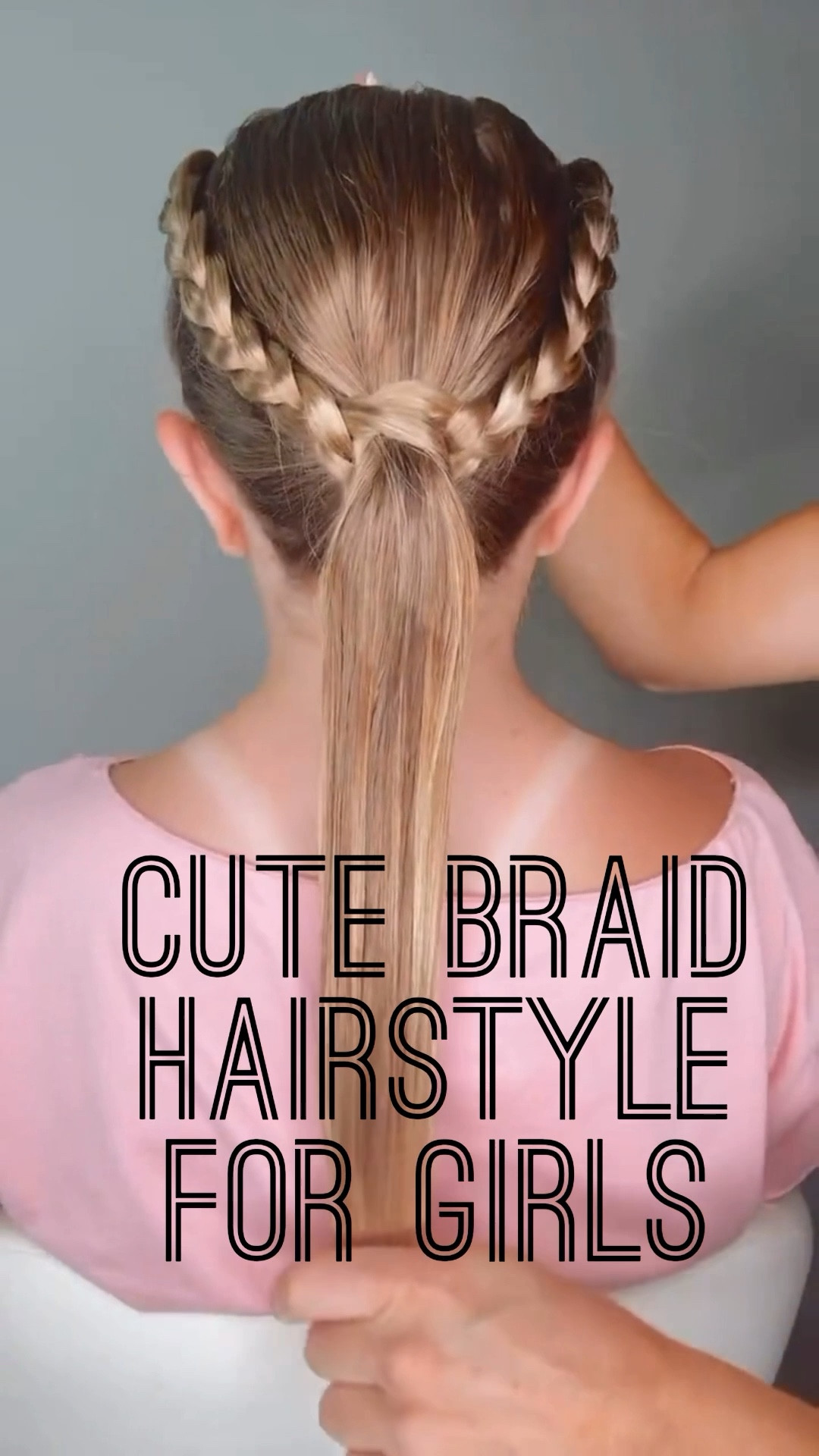 CUTE BRAID HAIRSTYLE FOR GIRLS 🩷 I love this braided hairstyle. It’s an easy one to do and look so cute when it’s done I’m sharing my favorite hair products with you, too! Make sure you save and follow us for daily hairstyles.