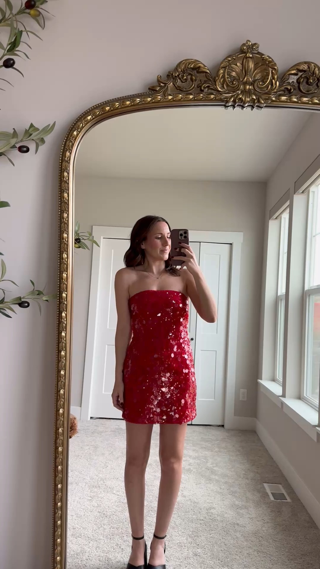 The sassiest little red mini! Has built in shorts and removable straps. It would be so cute layered with a mesh long sleeve top! Wearing a xs

Holiday style | red dress | sequin dress | what I’m wearing | NYE | sequin

#LTKHoliday