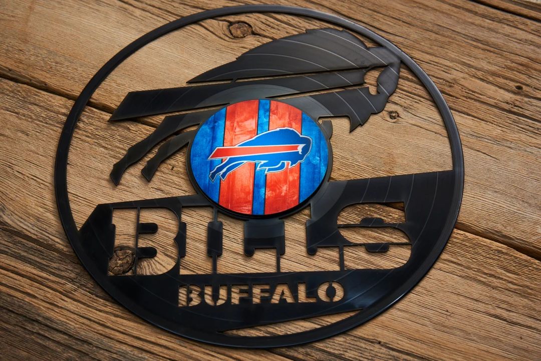 Buffalo Bills, S217 Custom Laser Cut Vinyl Records Wall Art | Etsy (US)