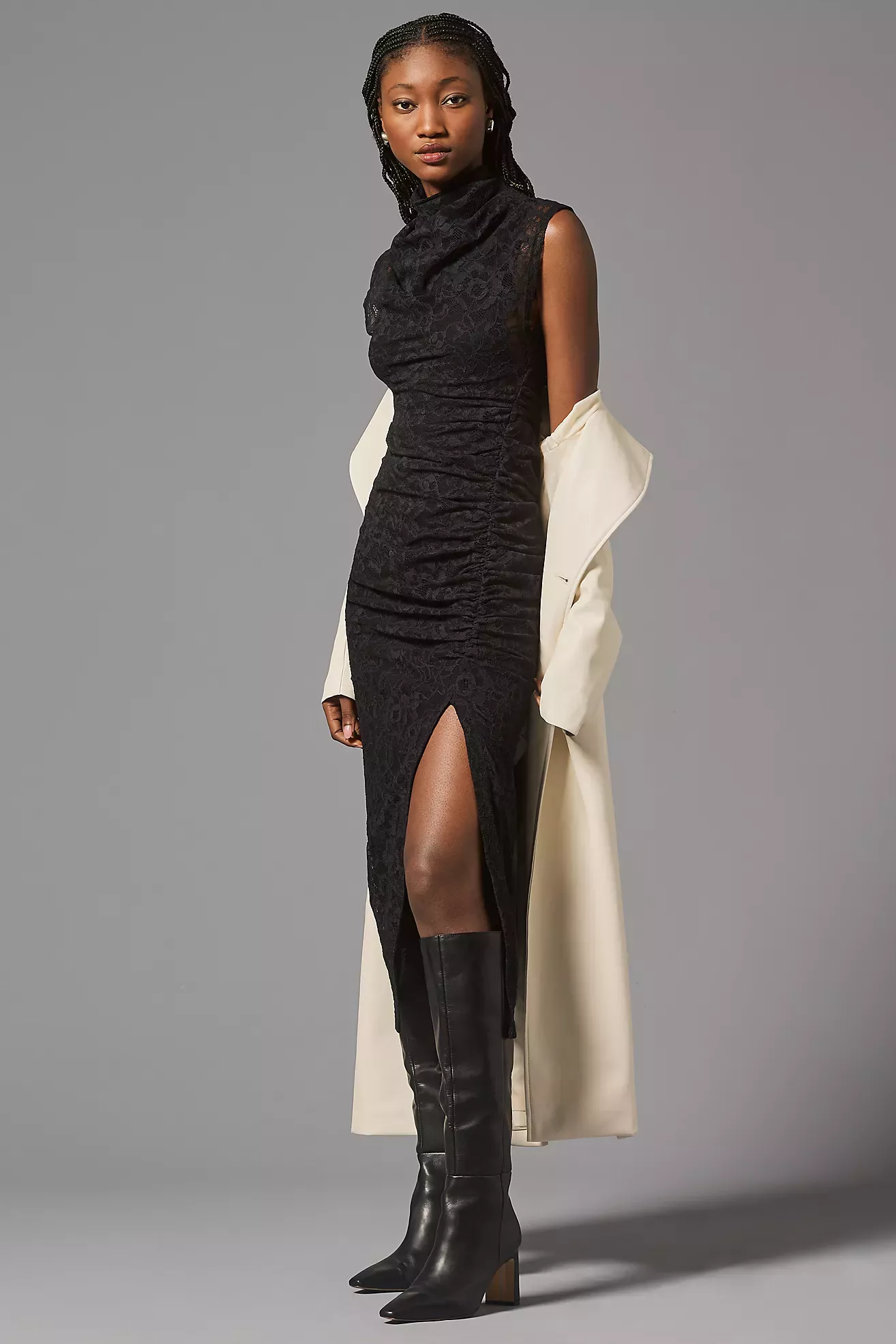 The Maya Ruched Cowl-Neck Dress: … curated on LTK