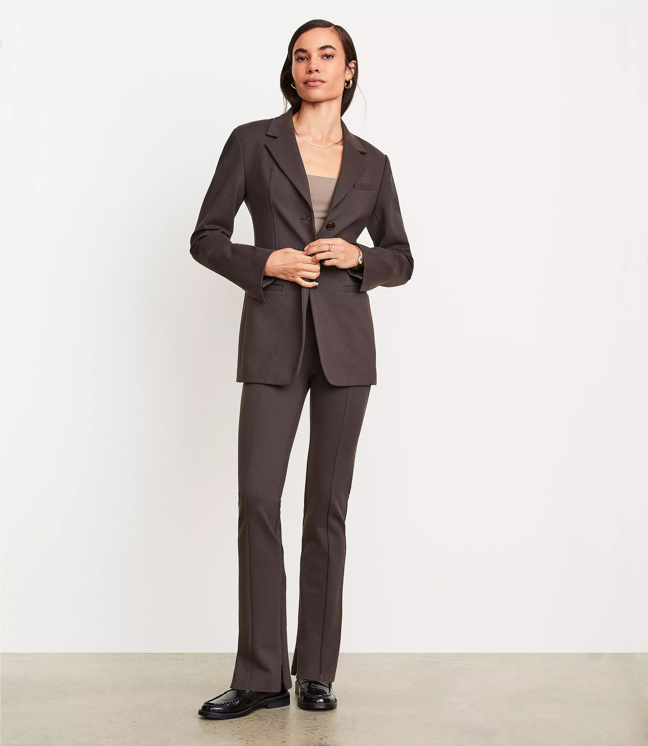 LOFT Versa Ponte Deluxe Sculpted Blazer | LOFT