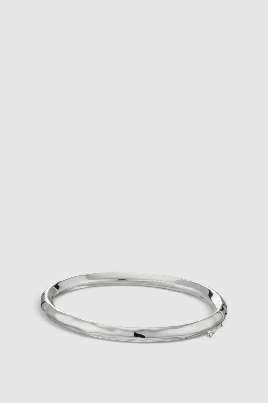 Aurie Bangle Bright Silver | Oroton