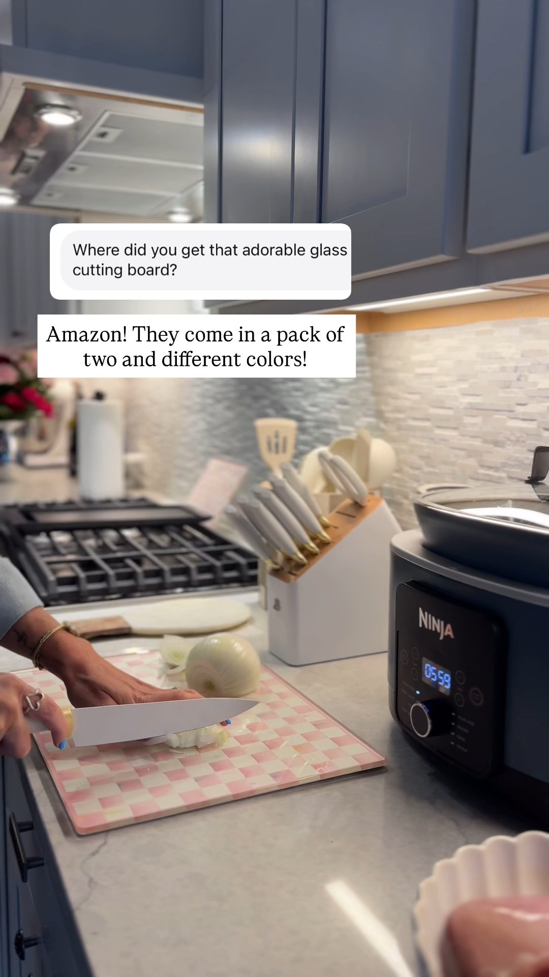 Love this cutting board that comes in a set of 2 and comes in other color options! 

#LTKmomlife #LTKHome #LTKSaleAlert