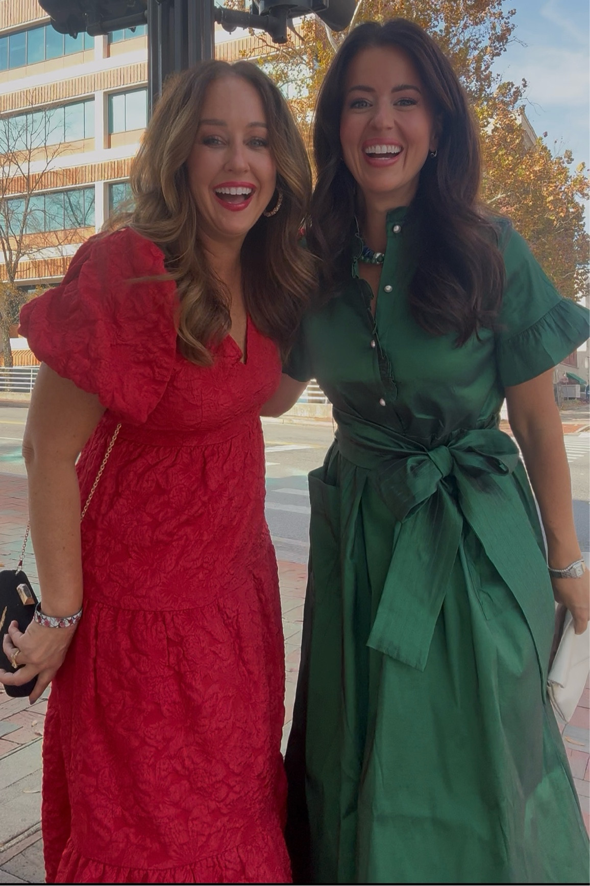 The cutest holiday looks! Perfect for your Christmas calendar this year. Both run generous. Size down one! We are in smalls here  