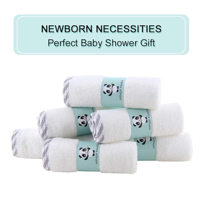 Hypoallergenic Bamboo Baby Washcloths - 2 Layer Ultra Soft Absorbent Bamboo Towel - Newborn Bath ... | Amazon (US)