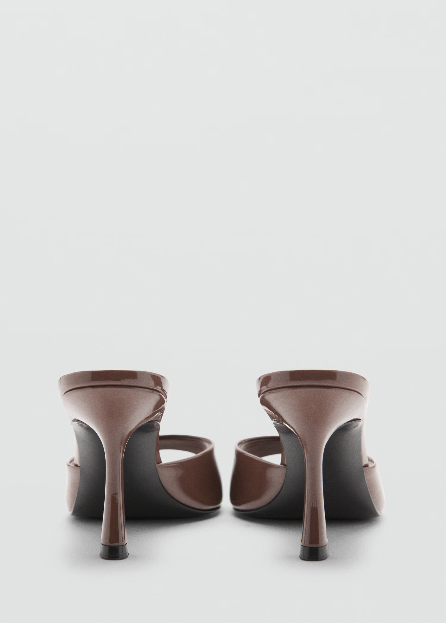 Patent leather effect heeled sandal - Women | MANGO United Kingdom | MANGO (UK)