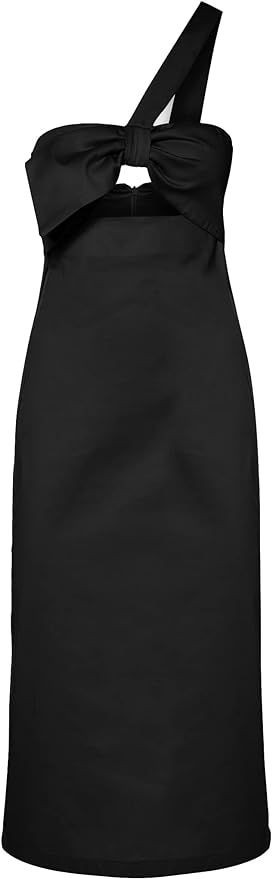 Amazon.com: Adriana Degreas, Solid One-Shoulder Midi Dress | Amazon (US)