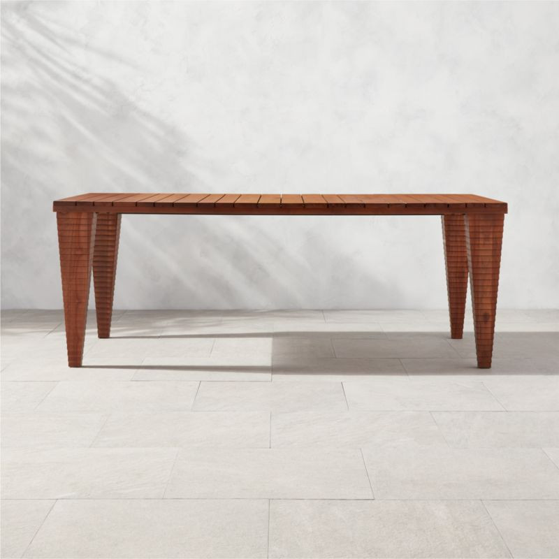Trepp Teak Outdoor Patio Dining Table | CB2 | CB2