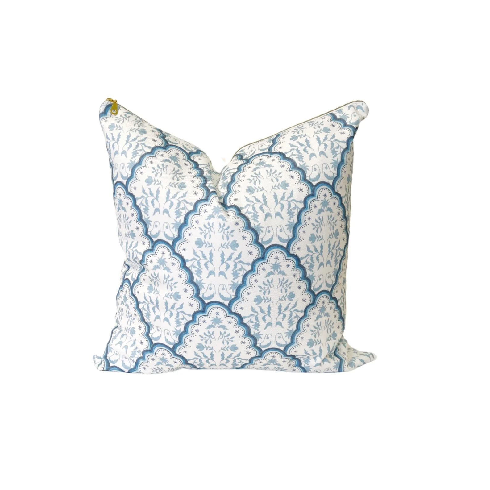 Cover Only | Scalloped Edges Paisley| Designed by Danika Herrick | Grandmillennial Accent Pillow | Etsy (Global)
