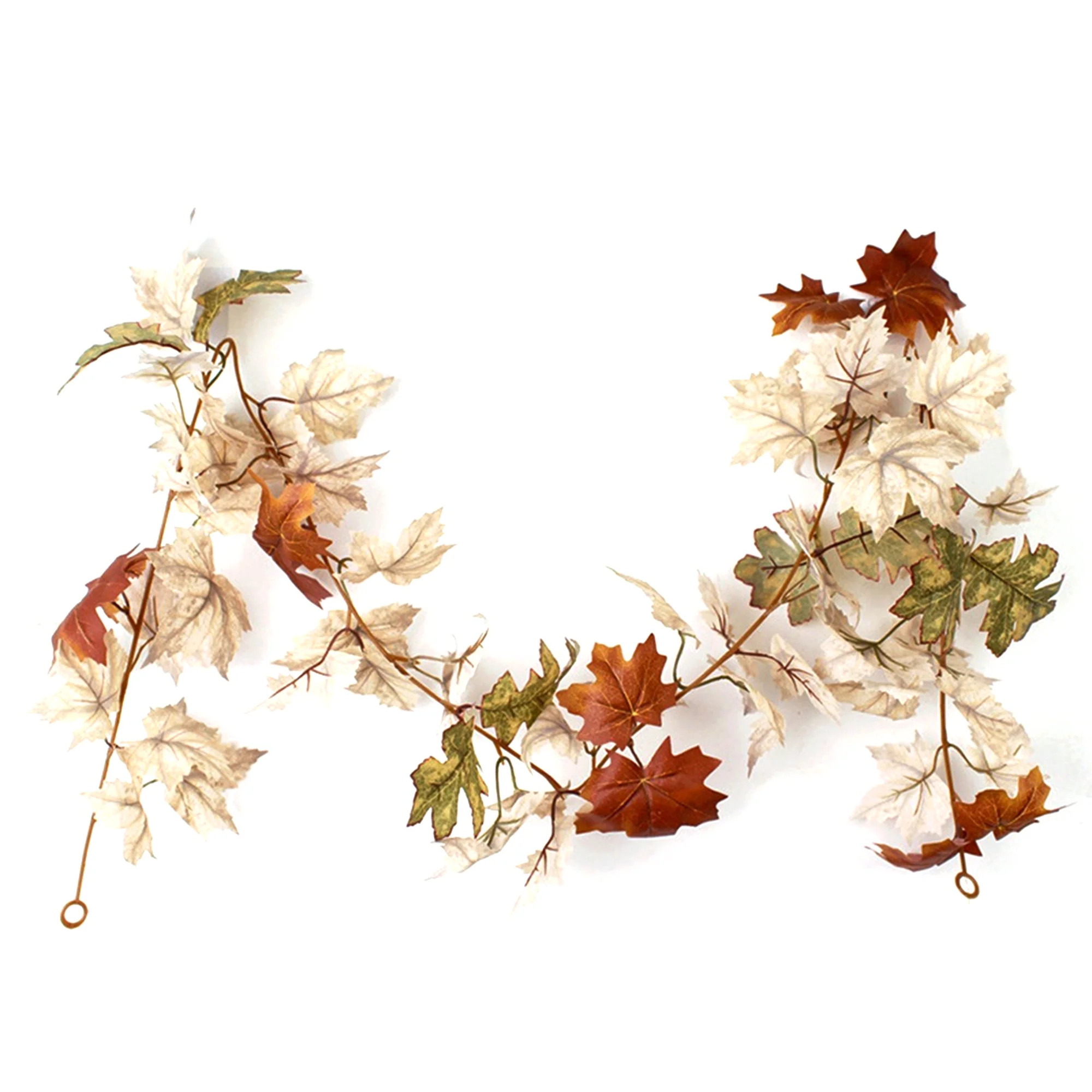 Farmhouse Hanging Vine Garland with Pumpkins, Maple Leaves Berries Autumn Decorations Fall Home D... | Walmart (US)