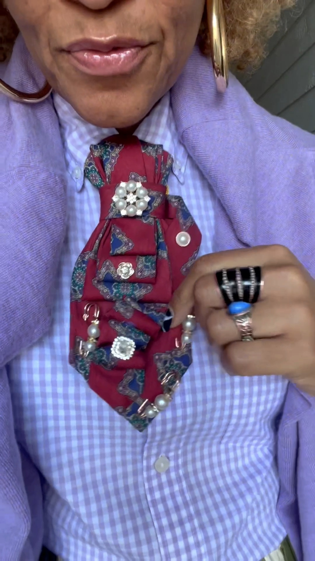 ✨The Devil Wears Prada 2✨

Jacket on or off?🤔  

Which vibe are you rolling with:  💬👇
💜 Team Lilac for Nigel  - bringing that fresh twist!  
💙 Team Cerulean Blue for Miranda - the ultimate classic chic!  

A special thank you to Elaine @etlcabbell for the gifted ties! I hope I made you proud. 💖🩶

#ootd #styleinspo #thedevilwearsprada #color #teachersofinstagram

Blazers: @Macys  
Gingham shirt: @J.Crew  
White shirt: @Zara  
Sweater: @jcrew 
Vest: @bloomingdales-us  
Skirt: @ASOS  
Sequins: @Neverfullydressed 
Heels: @Schutz  
Bags: @Clare V.

#LTKMothersDay #LTKootd #LTKSaleAlert
