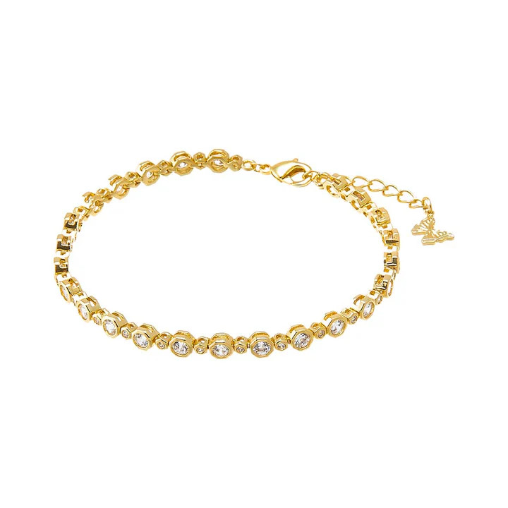 CZ Bezel Multi Graduated Tennis Bracelet | Adina Eden