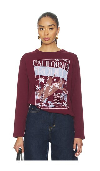 California Rodeo Crew Long Sleeve in Dark Cherry | Revolve Clothing (Global)