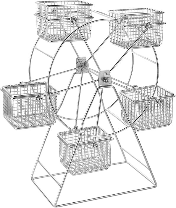 ASkinds Ferris Wheel Rotating Snack Serving Tray for French Fries, Fried Chicken, Dessert Carrier... | Amazon (US)