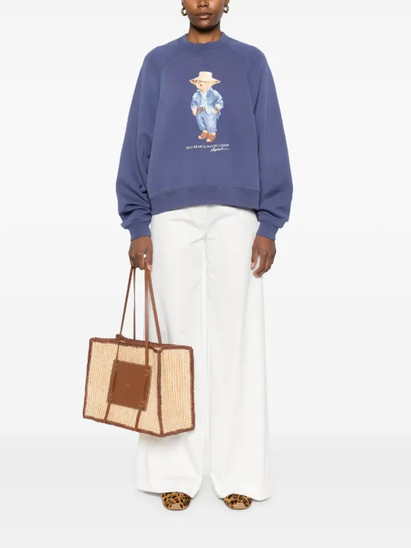 Polo Ralph Lauren Polo Bear-motif Sweatshirt | Blue | FARFETCH | Farfetch Global
