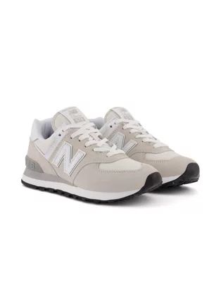 New Balance - 574 - Sneakers in bianco sporco e grigio | ASOS (Global)
