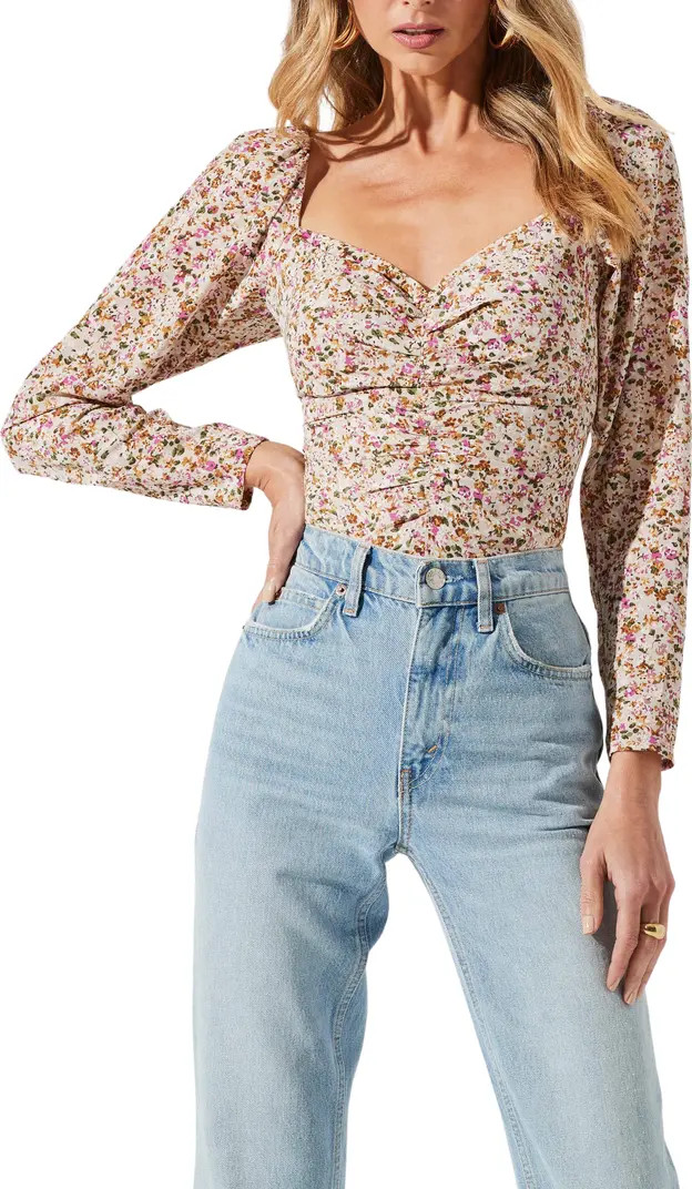 Smocked Floral Print Top | Nordstrom Rack