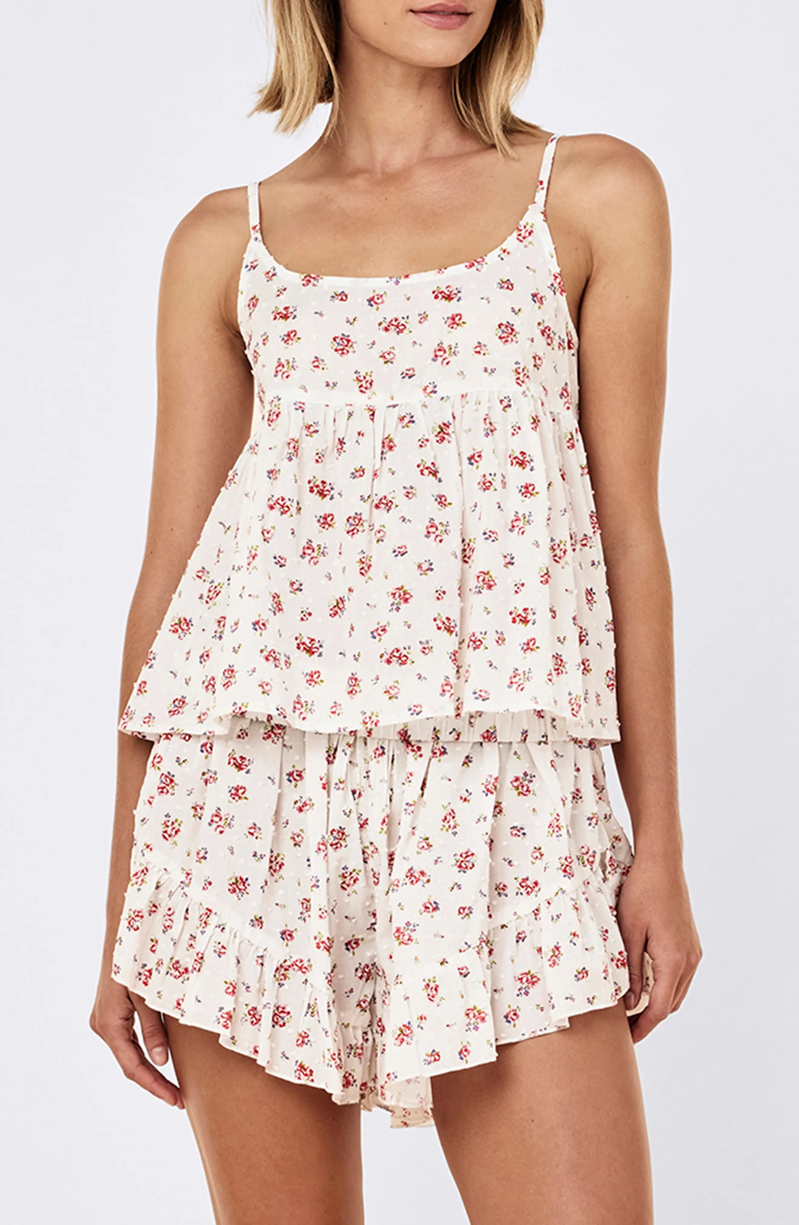Swiss Dot Cotton Short Pajamas (Women) | Nordstrom | Nordstrom