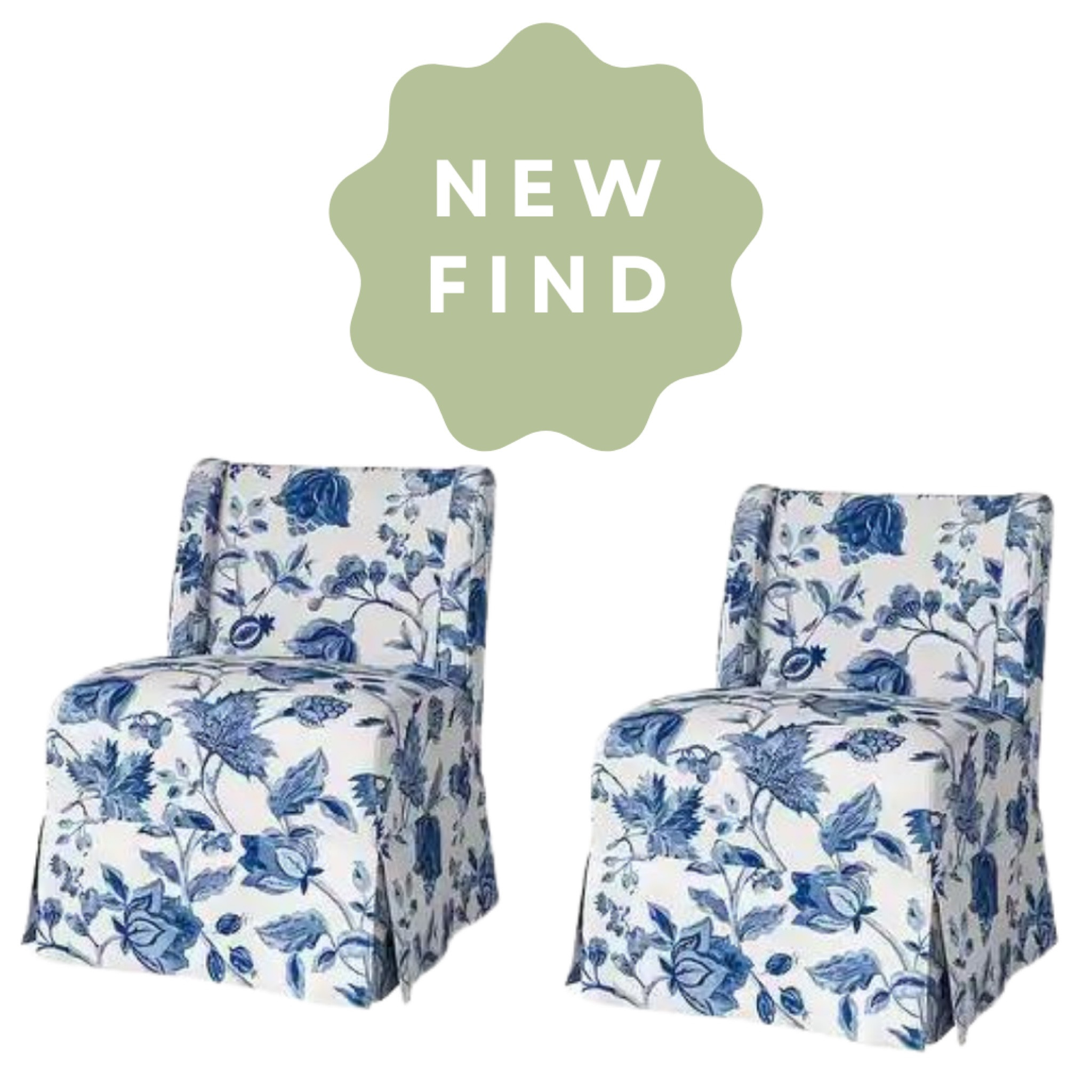 Set of TWO slipper chairs for under $500!!!
Blue and white home

#LTKsalealert #LTKhome