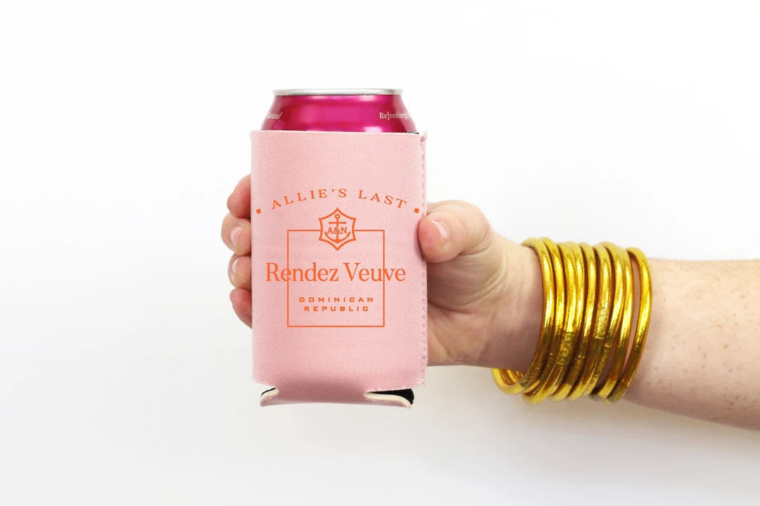 Last Rendez Veuve Bachelorette Party Favors Personalized Can Coolers Champagne Decorations - Etsy | Etsy (US)