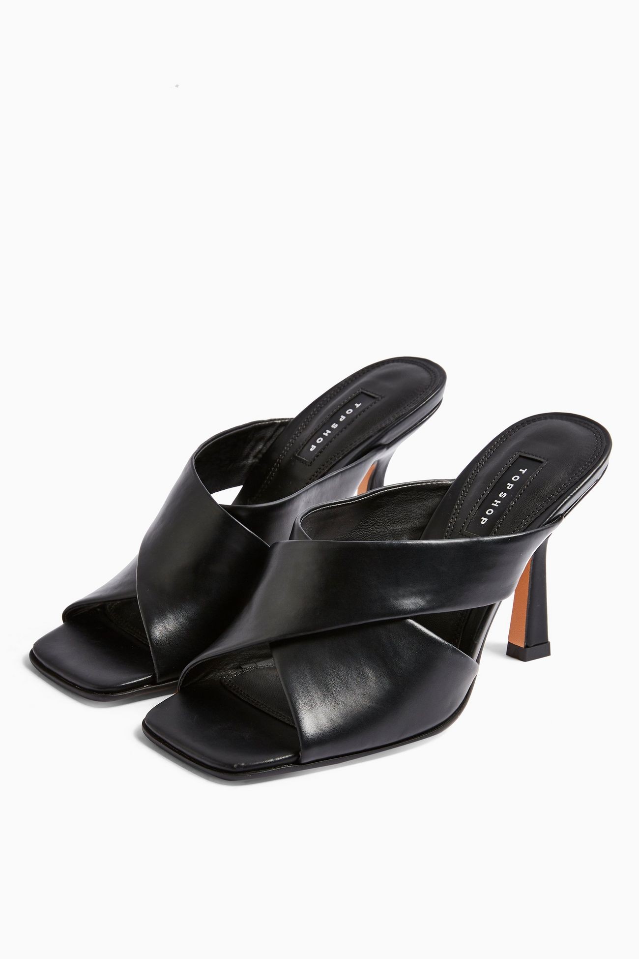 SKYLA Black High Mules | Topshop UK