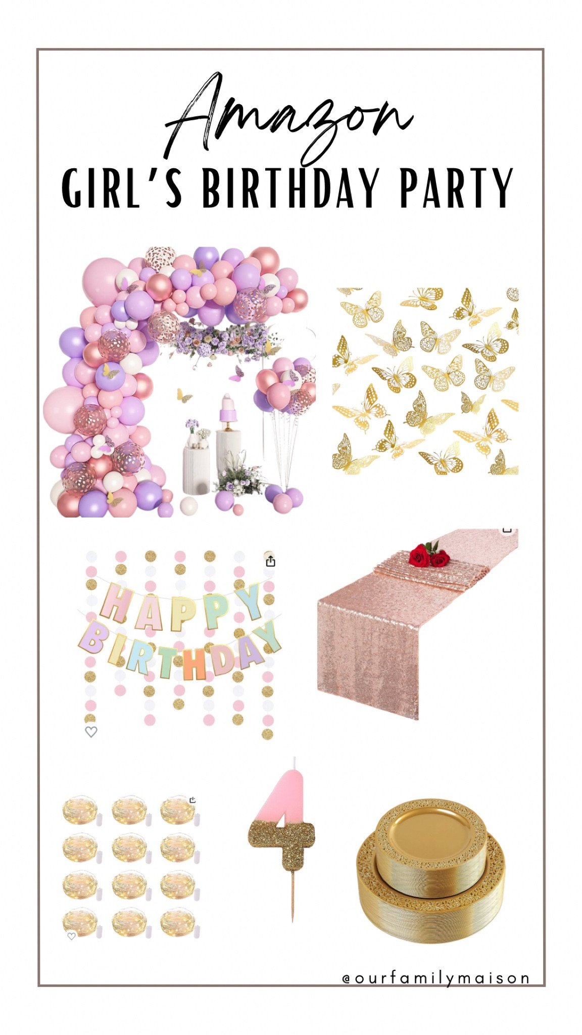 My 3 year old turned 4 this week 😭 Time flies by!! Here’s a list of supplies I used to make her little girl party super cute 

#LTKkids #LTKhome #LTKparties