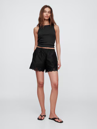 Pull-On Eyelet Shorts | Gap Factory