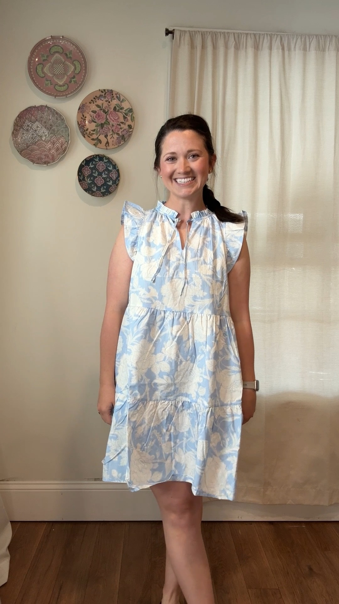 Spring dress. 100% cotton dress 