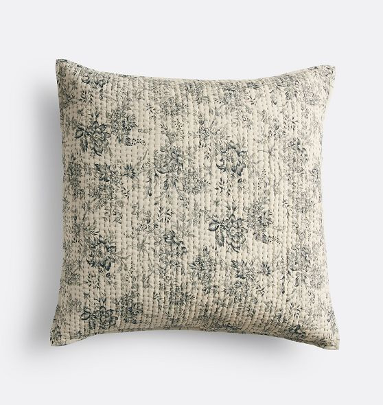 Anabelle Floral Pick-Stitch Quilt & Shams | Rejuvenation