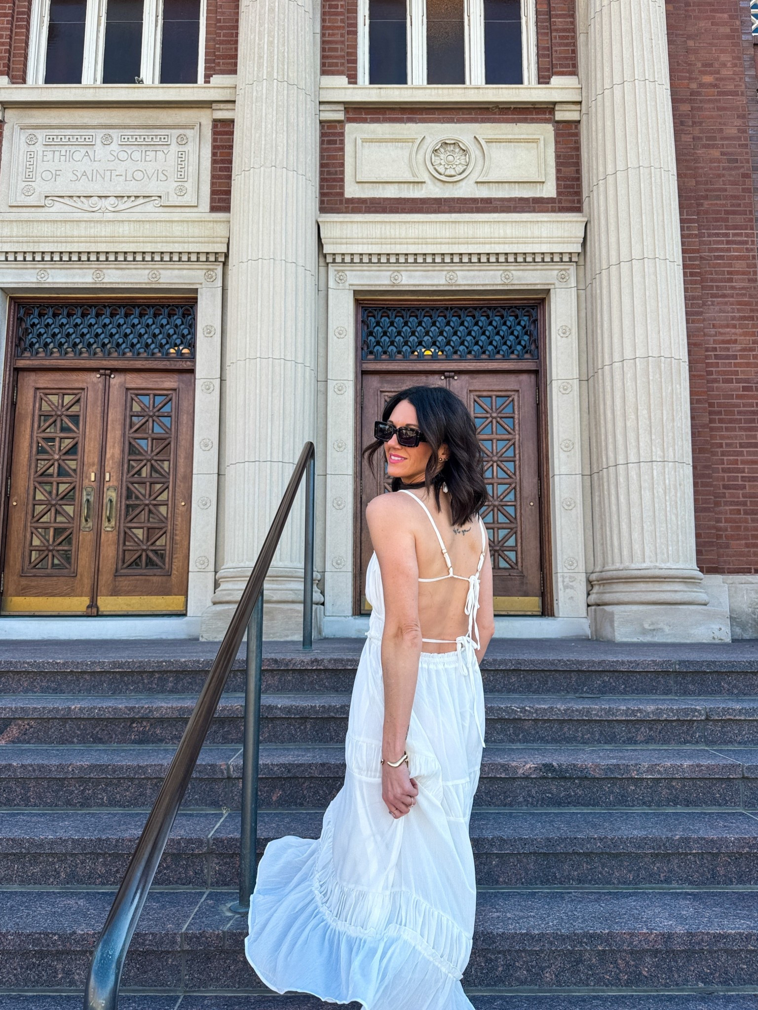 White
Open back
Maxi
Boho 
Dress

#LTKSeasonal #LTKFestival #LTKootd