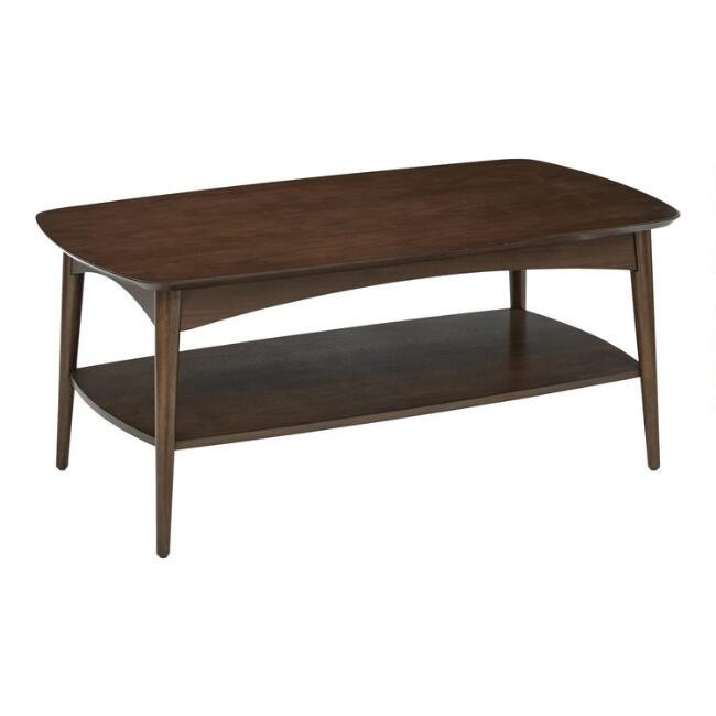 Walnut Brown Wood Brewston Coffee Table | World Market