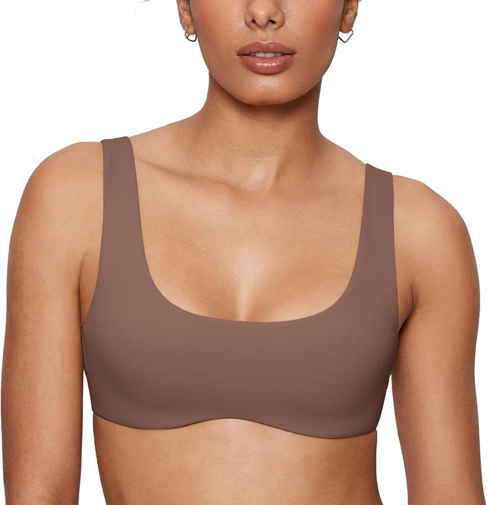 INLYRIC Women's Natrelax Bralette with Support Double Lined Seamless Sexy Sports Bras for Low Imp... | Amazon (US)