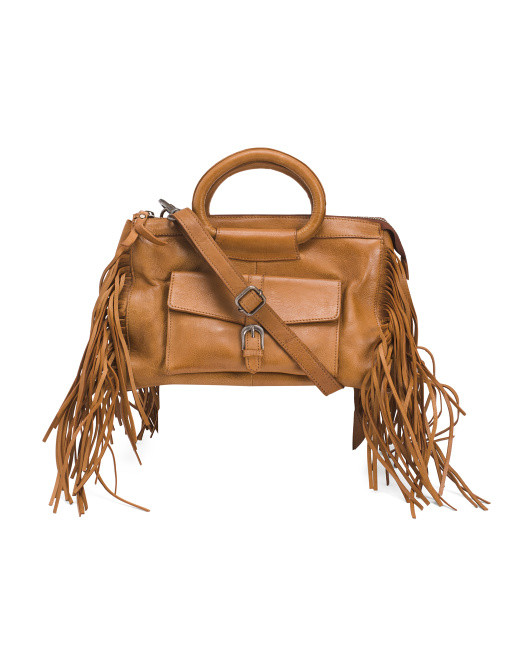 Leather Frisco Fringe Crossbody | Handbags | Marshalls | Marshalls