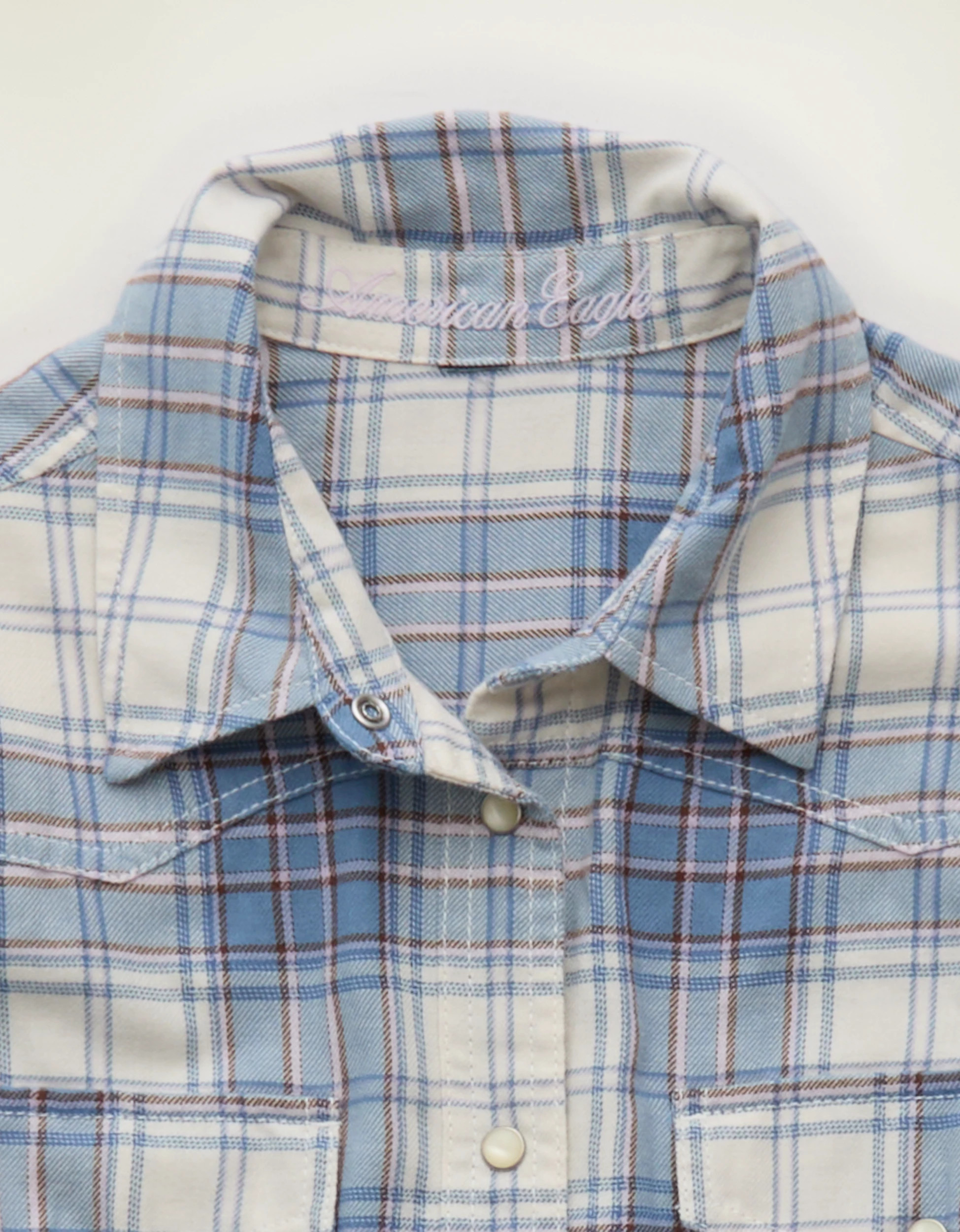 AE Throwback Flannel Button-Up Shirt | American Eagle Outfitters (US & CA)