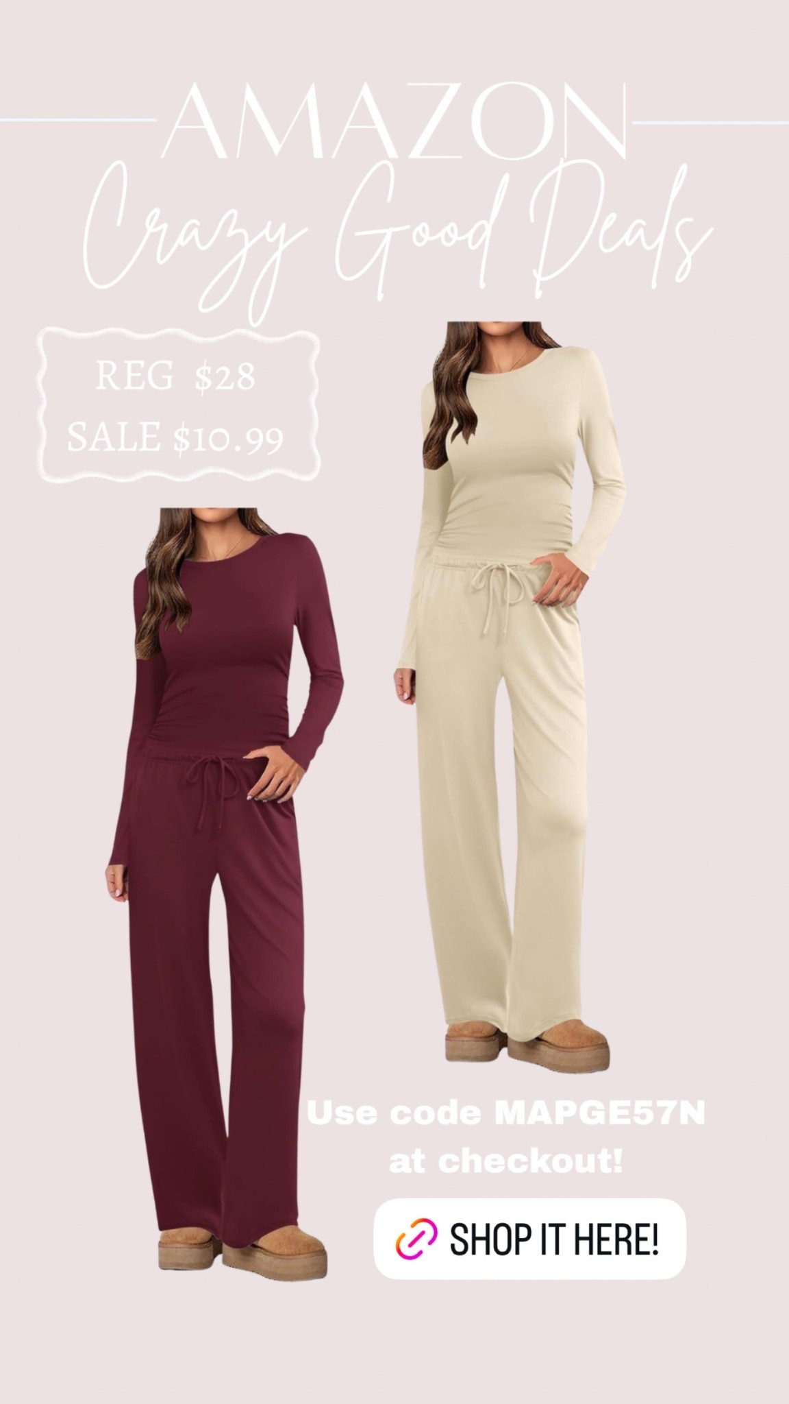 Make sure to use that discount code at checkout! 






Amazon fashion 
Amazon finds 
Loungewear set 
Casual outfit 
Fall outfit 
Travel outfit

#LTKSaleAlert #LTKSeasonal #LTKootd