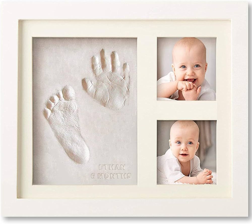 Baby Handprint and Footprint Makers Kit Keepsake For Newborn Boys & Girls, Baby Girl Gifts & Baby... | Amazon (US)