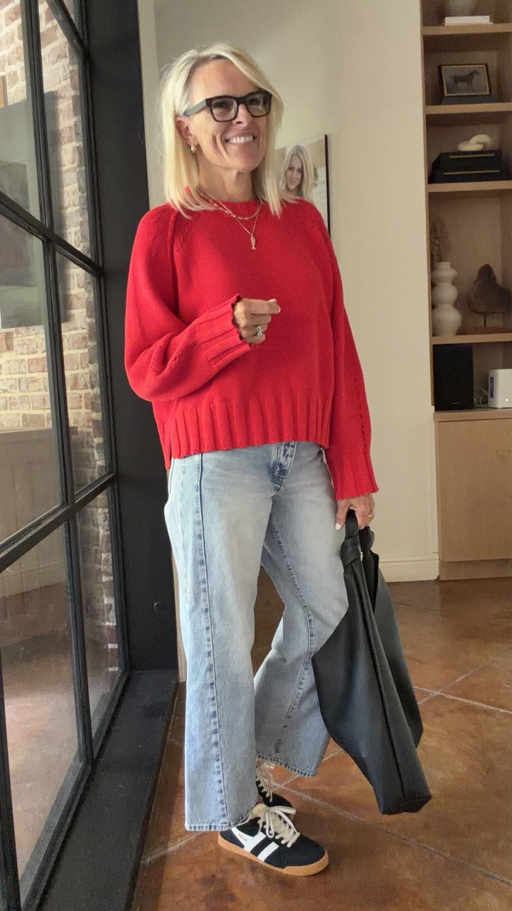 @jcrew new arrivals!
LOVE this sweater!! 
Wearing small 

Denim is sold out but I will tag other similar

#LTKgrwm #LTKmomlife #LTKOver40